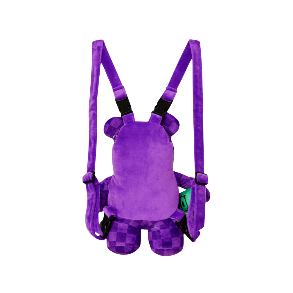 Sprayground Summer '25 Purple Shark Sharks In Paris Mini Bear Cub